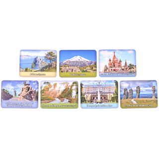 Магнитные карточки Семь чудес России (7 карточек)
