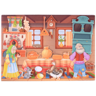 Курочка ряба с игровым полем (фетр)