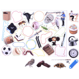 Магнитное развивающее пособие "Упрямые звуки" Звук "Ч"